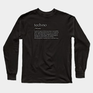 Techno Definition Long Sleeve T-Shirt